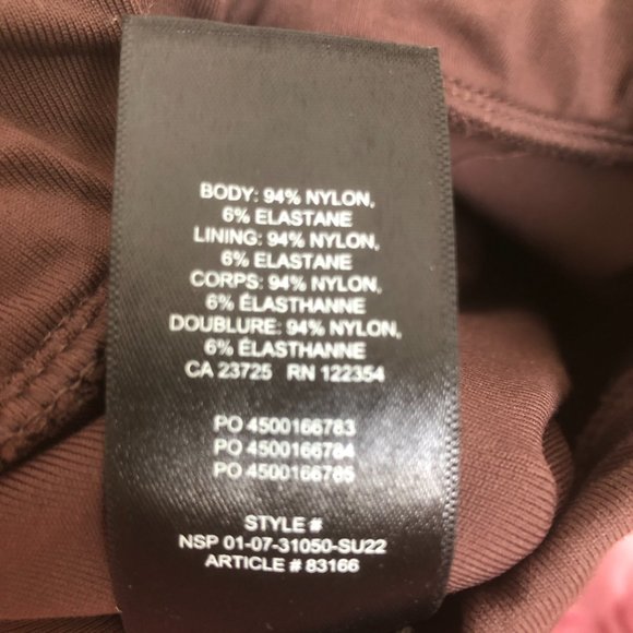 Aritzia Babaton Contour Pencil Skirt Brown 2XS - Picture 4 of 4